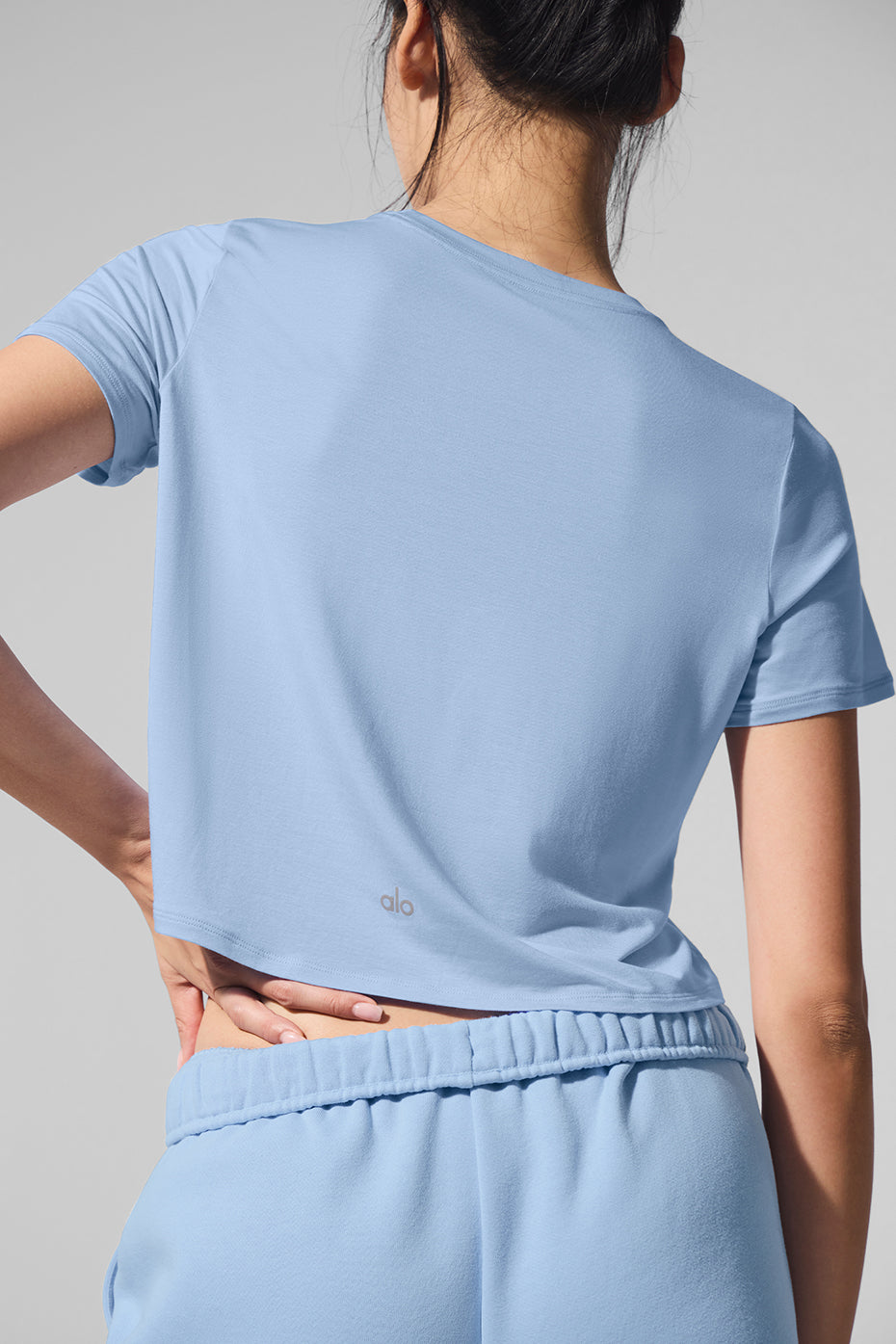 Cropped Short Sleeve Blouse