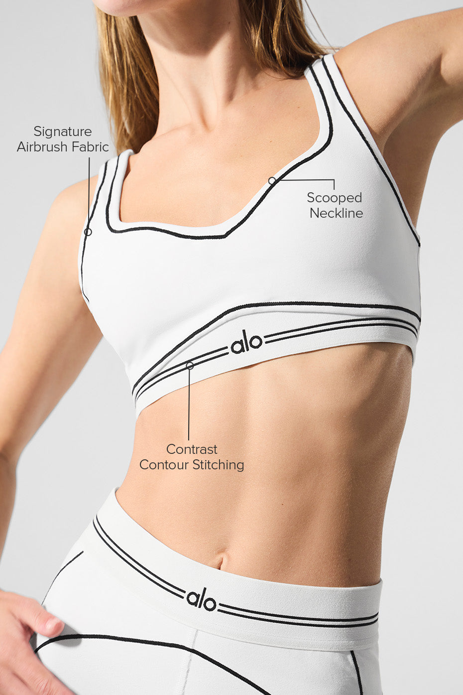 Airbrush Heart Throb Bralette - White